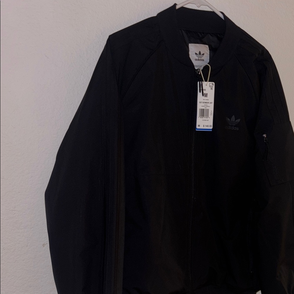 Adidas Men's Black Bomber Jacket - Picture 2 of 7